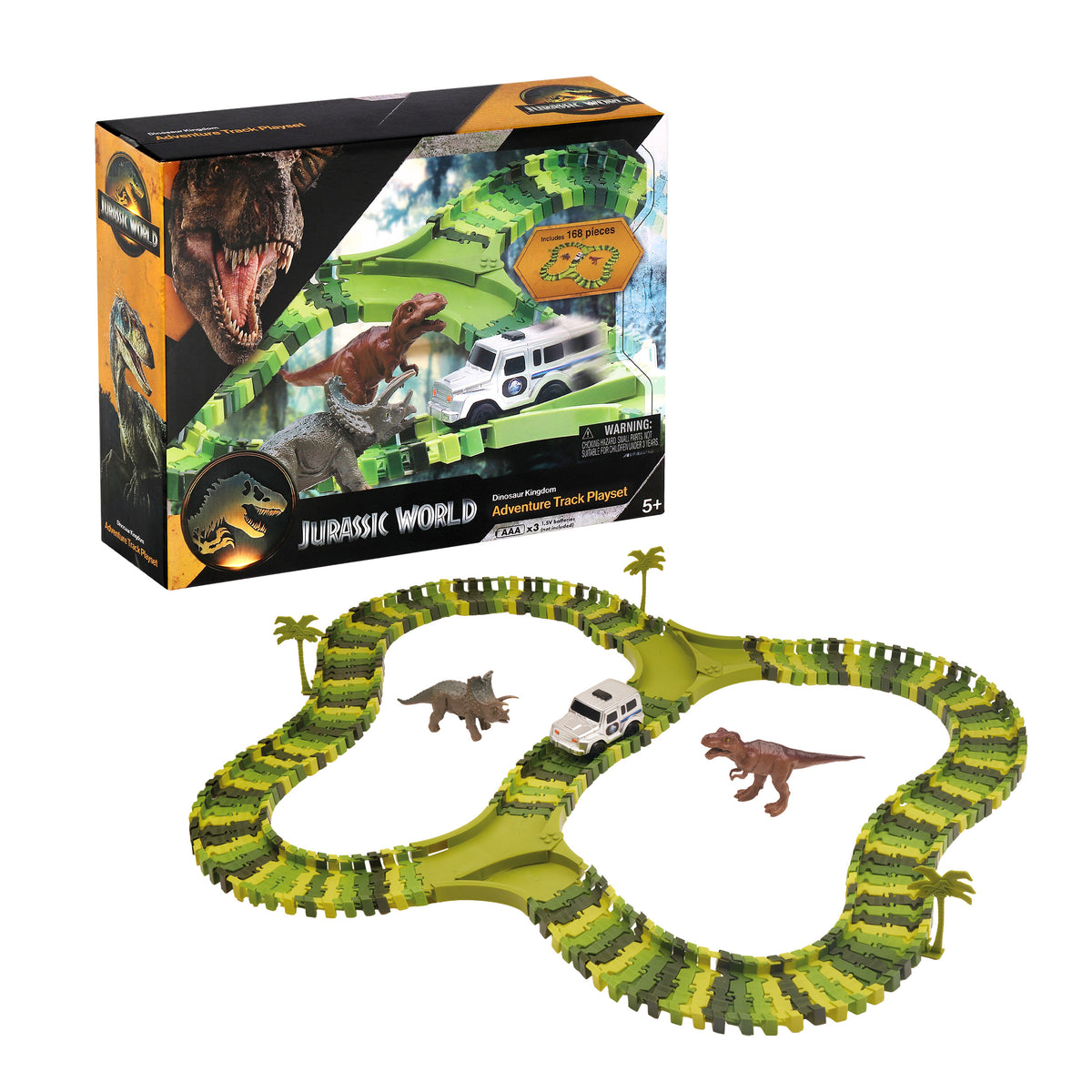 Jurassic World Dinosaur Toys, Create A Dinosaur World Road Race, Dino Track Playset for Kids Ages 5+