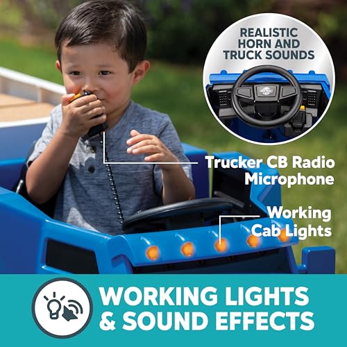 12V Kid Trax Semi-Truck with Trailer