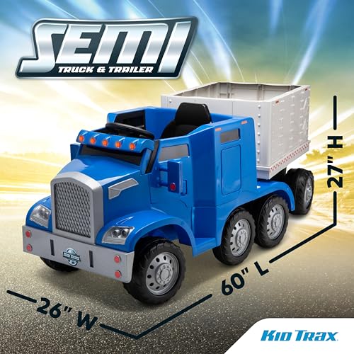 12V Kid Trax Semi-Truck with Trailer