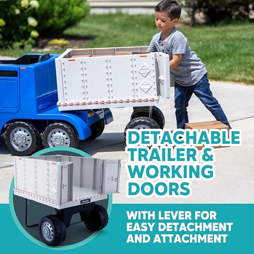 12V Kid Trax Semi-Truck with Trailer