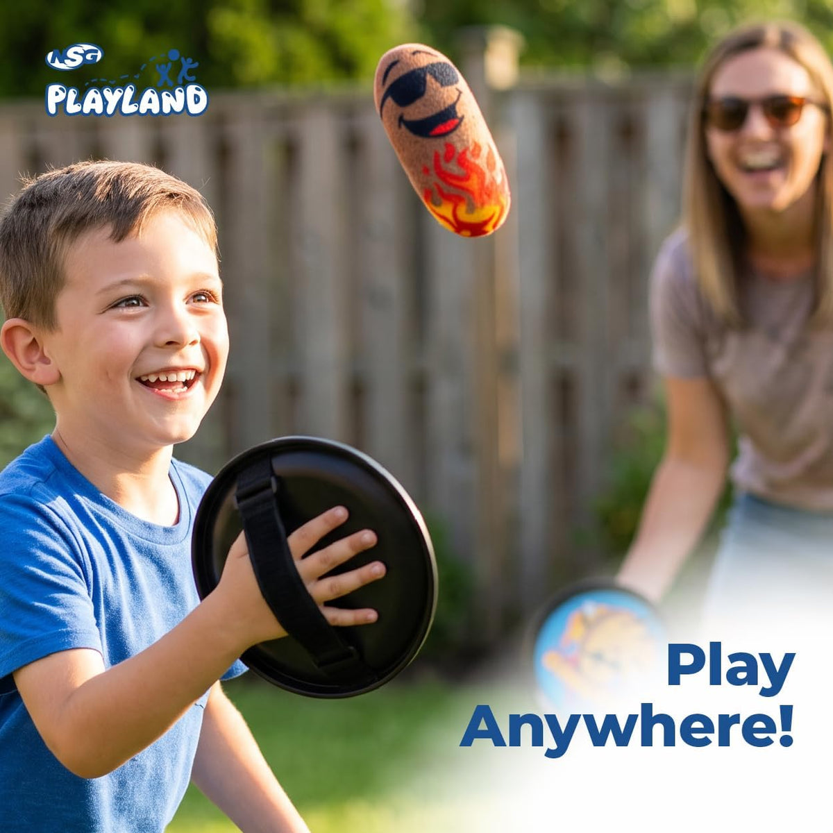 Playland Plush Toss & Catch Paddle Game, Plush Ball, Ages 3+