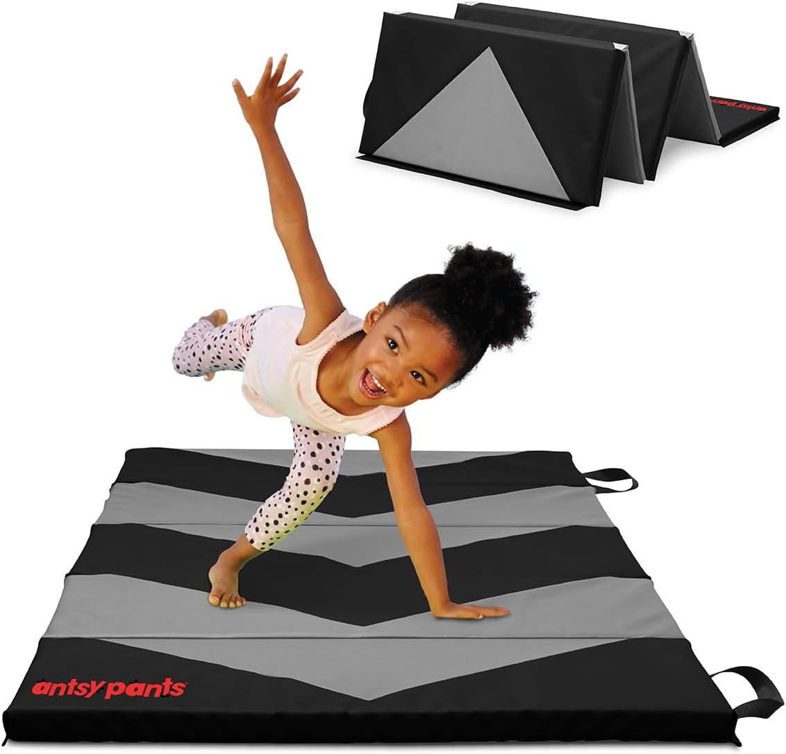 Antsy Pants Tumbling Mat for Kids - 5-Fold Gymnastics Mat, Easy to Clean, Sturdy, Foldable Tumbling Mats