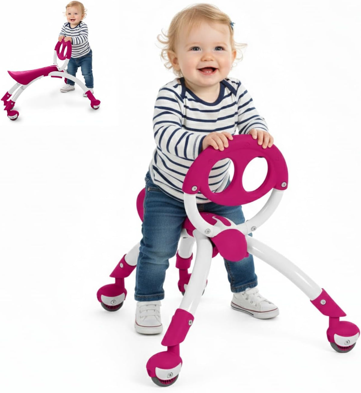 Pewi Walking Ride-On Toy, Baby Walker & Toddler Ride-On, Ages 9M-3 Years