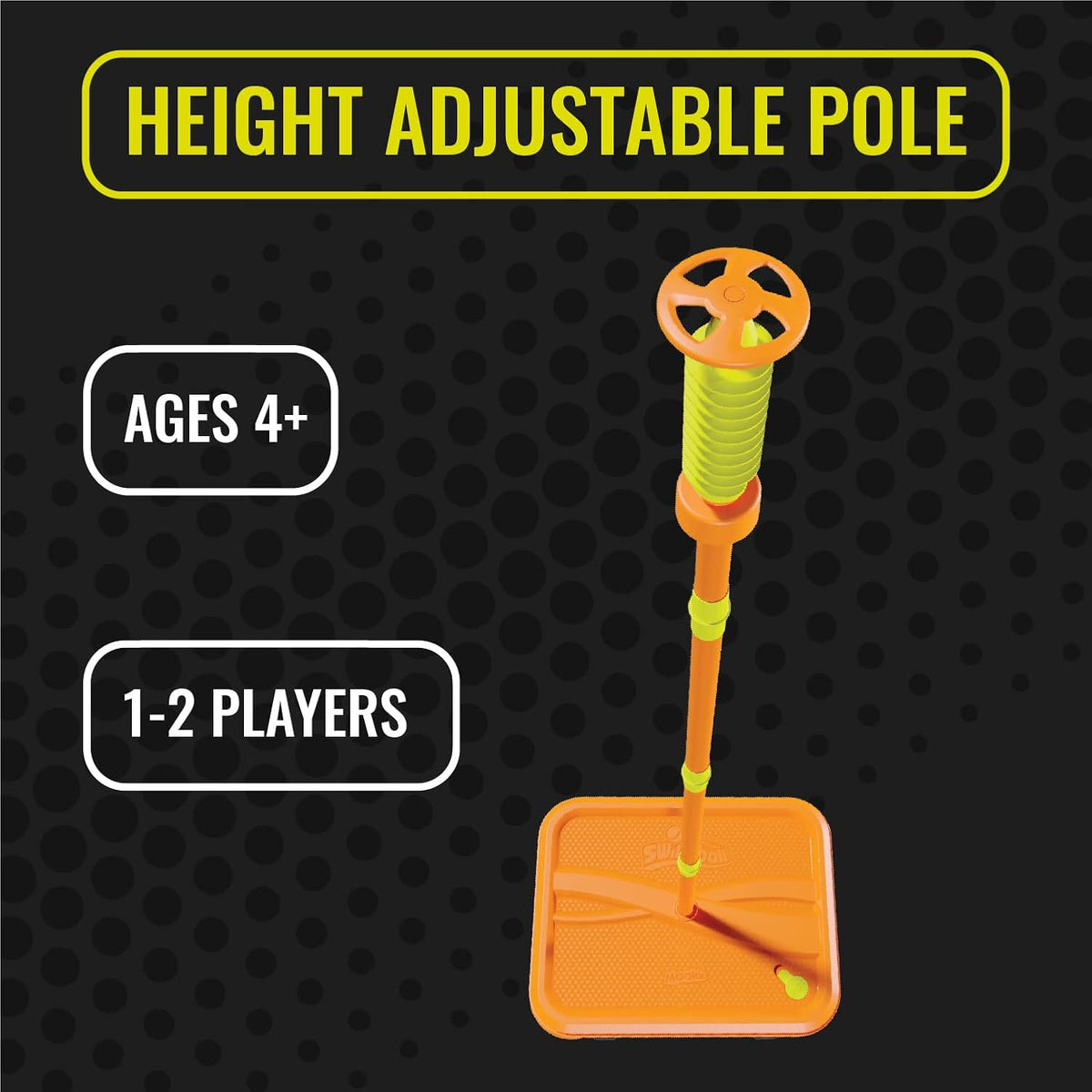 Swingball All Surface Tetherball Tennis Set, Portable Outdoor Game, Paddles & Ball