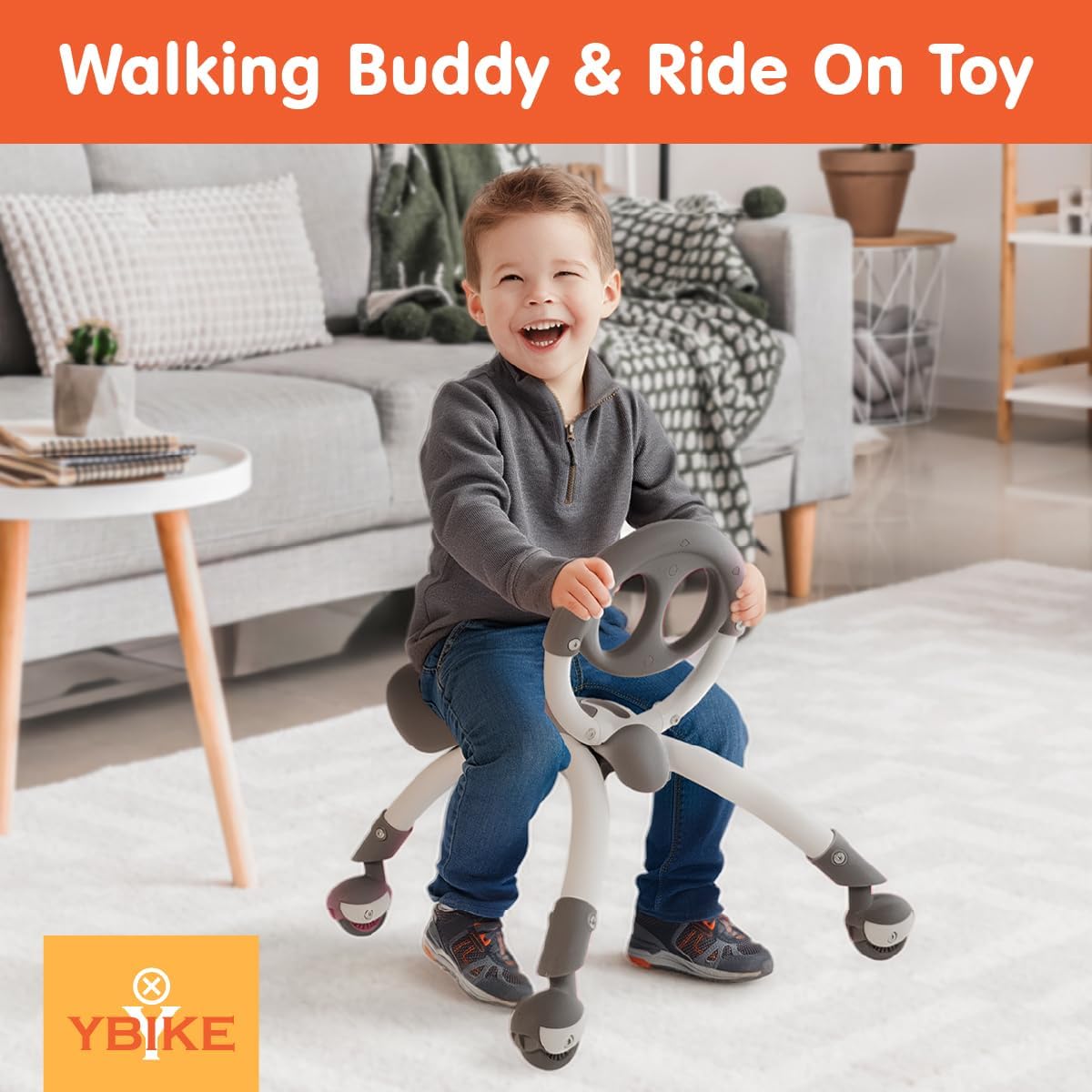 Pewi Walking Ride-On Toy, Baby Walker & Toddler Ride-On, Ages 9M-3 Years