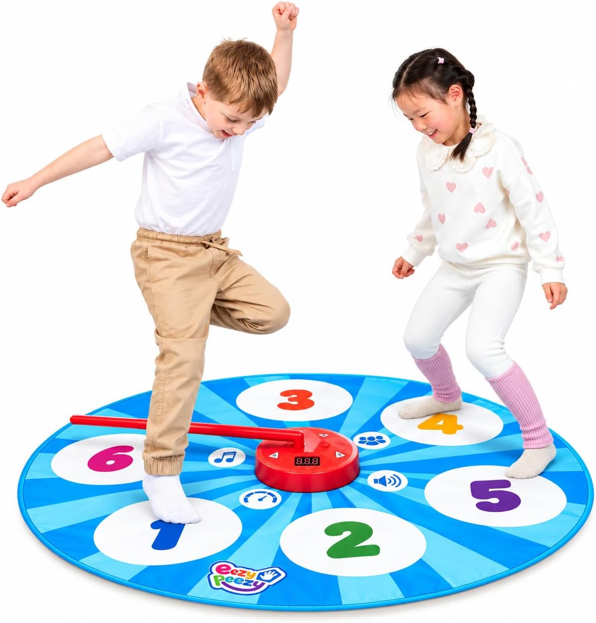 TM Jump Spinner Dance Mat, Electronic Playmat & Jump Game for Kids Ages 3+
