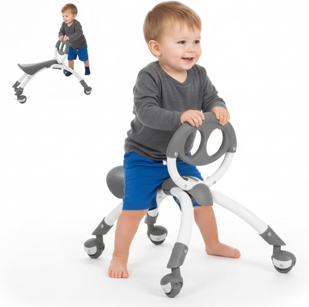 Pewi Walking Ride-On Toy, Baby Walker & Toddler Ride-On, Ages 9M-3 Years