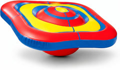 Playland 7.5 FT Inflatable Balance Platform for Kids – Bullseye Wobble Bounce Pad