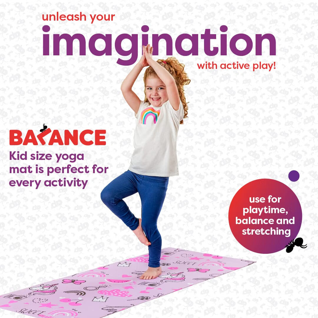 Antsy Pants Kids Yoga Mat, Non-Slip, 60" x 24", 3mm