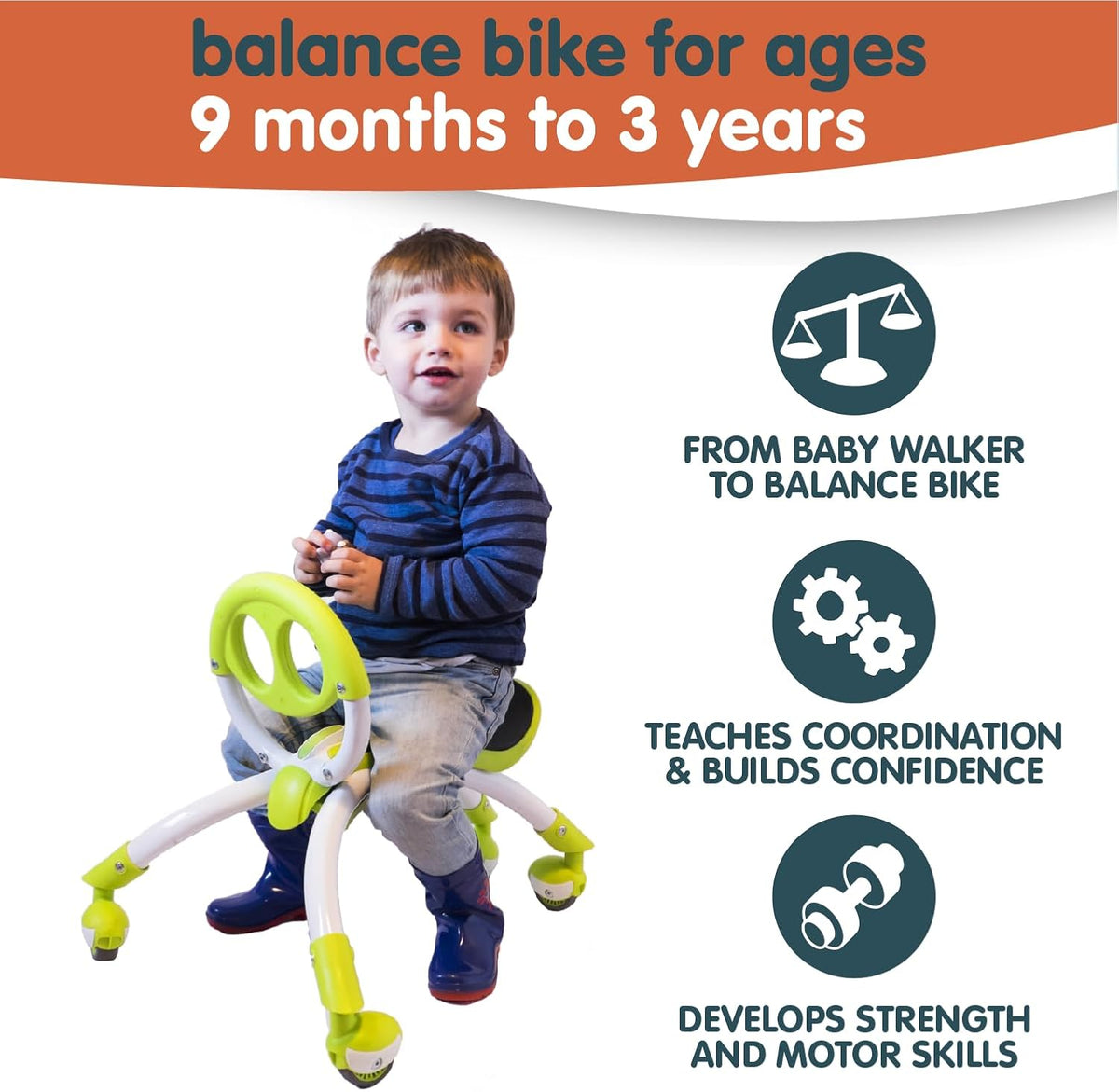 YBIKE Pewi Elite Walking/Ride On Toy