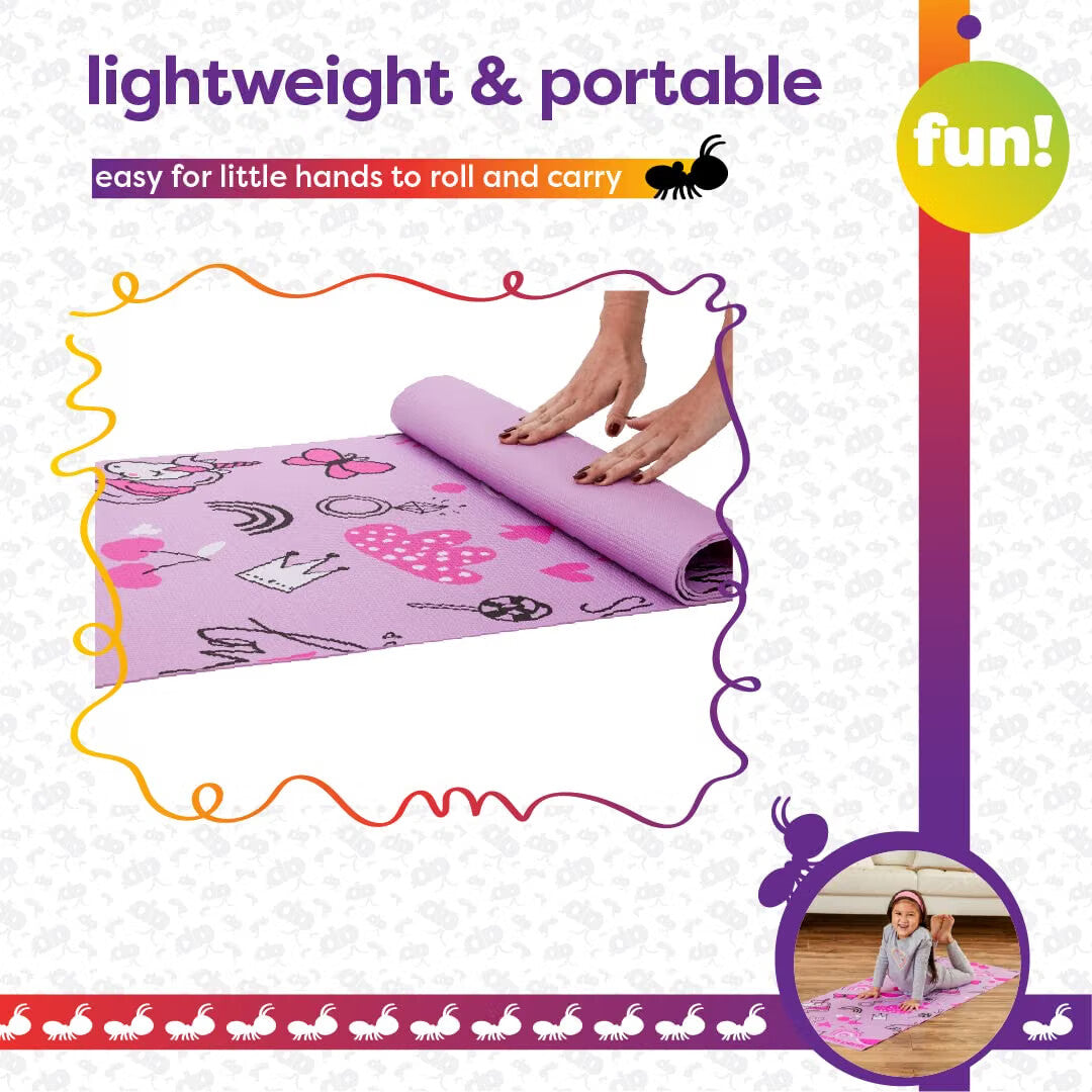 Antsy Pants Kids Yoga Mat, Non-Slip, 60" x 24", 3mm