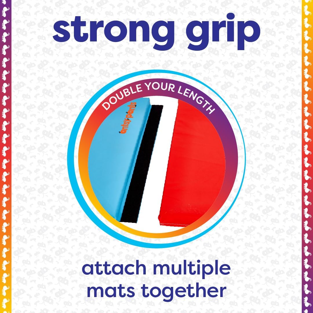 Antsy Pants Tumbling Mat for Kids, Foldable Padded Gymnastics Mat