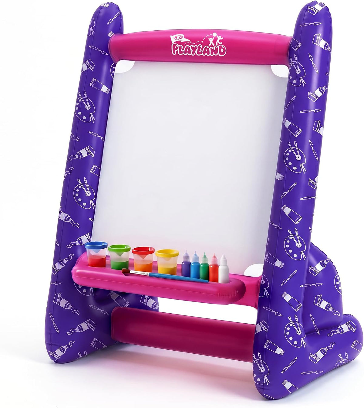 Inflatable Art Easel for Kids Ages 3+, Washable Paint Set