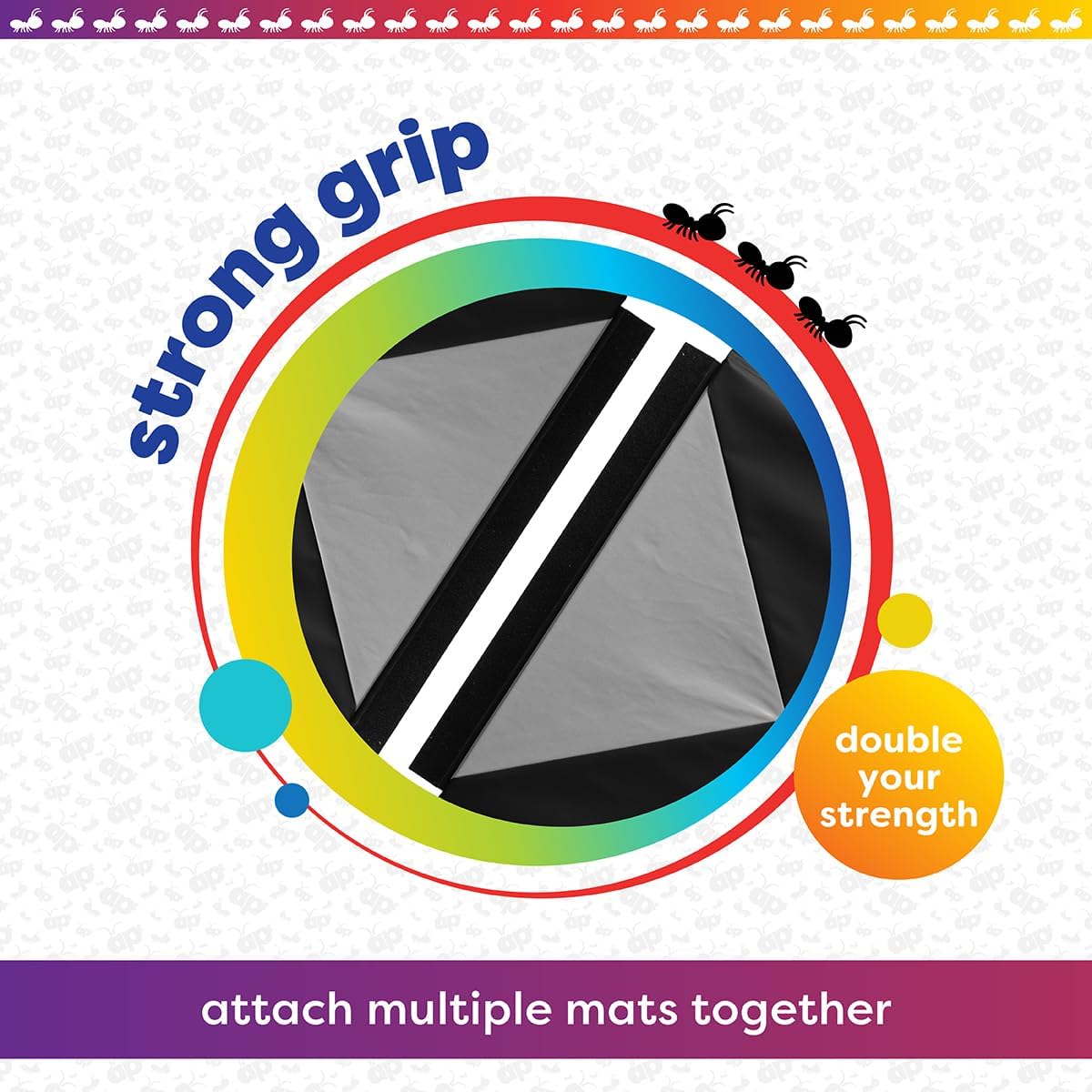 Antsy Pants Tumbling Mat for Kids - 5-Fold Gymnastics Mat, Easy to Clean, Sturdy, Foldable Tumbling Mats