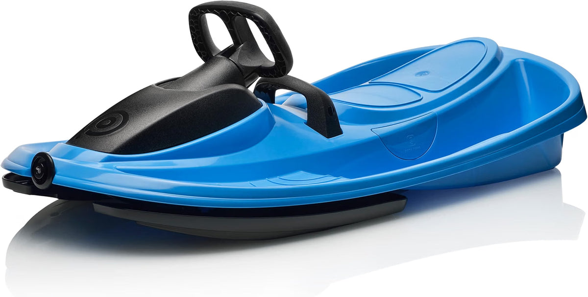 Gizmo Riders Snow Sled for Kids & Adults, Steering Wheel, Anti-Slip Seat, Brake, 260lb