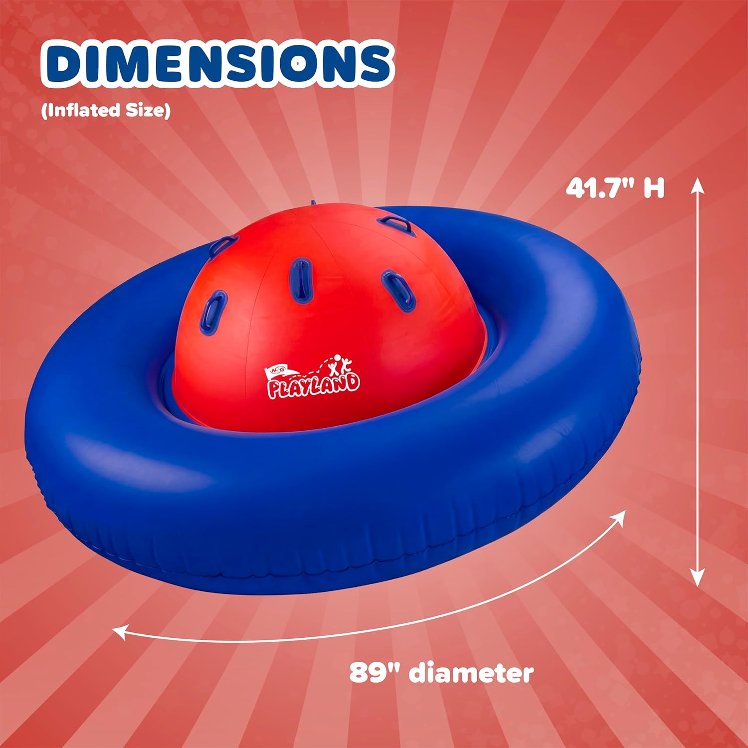 Playland Inflatable Dome Rocker for Kids Ages 5+