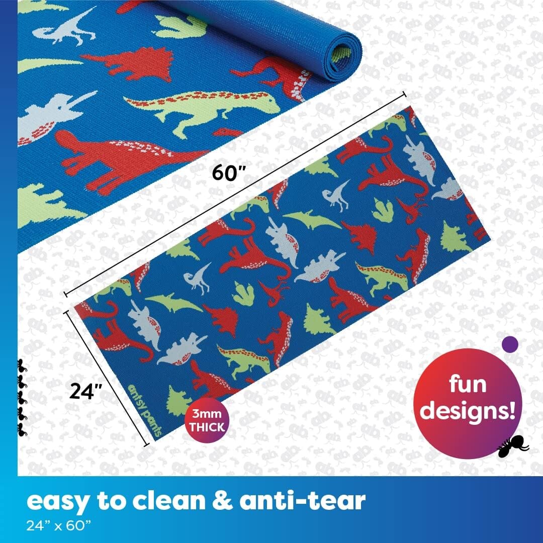 Antsy Pants Kids Yoga Mat, Non-Slip, 60" x 24", 3mm