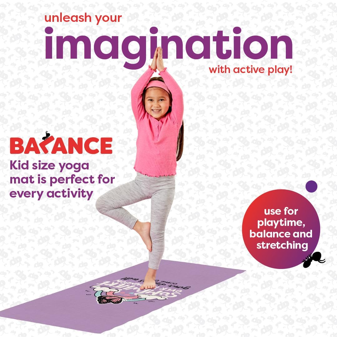 Antsy Pants Kids Yoga Mat - Yoga Mat for Kids, Yoga Mats for Home Workout