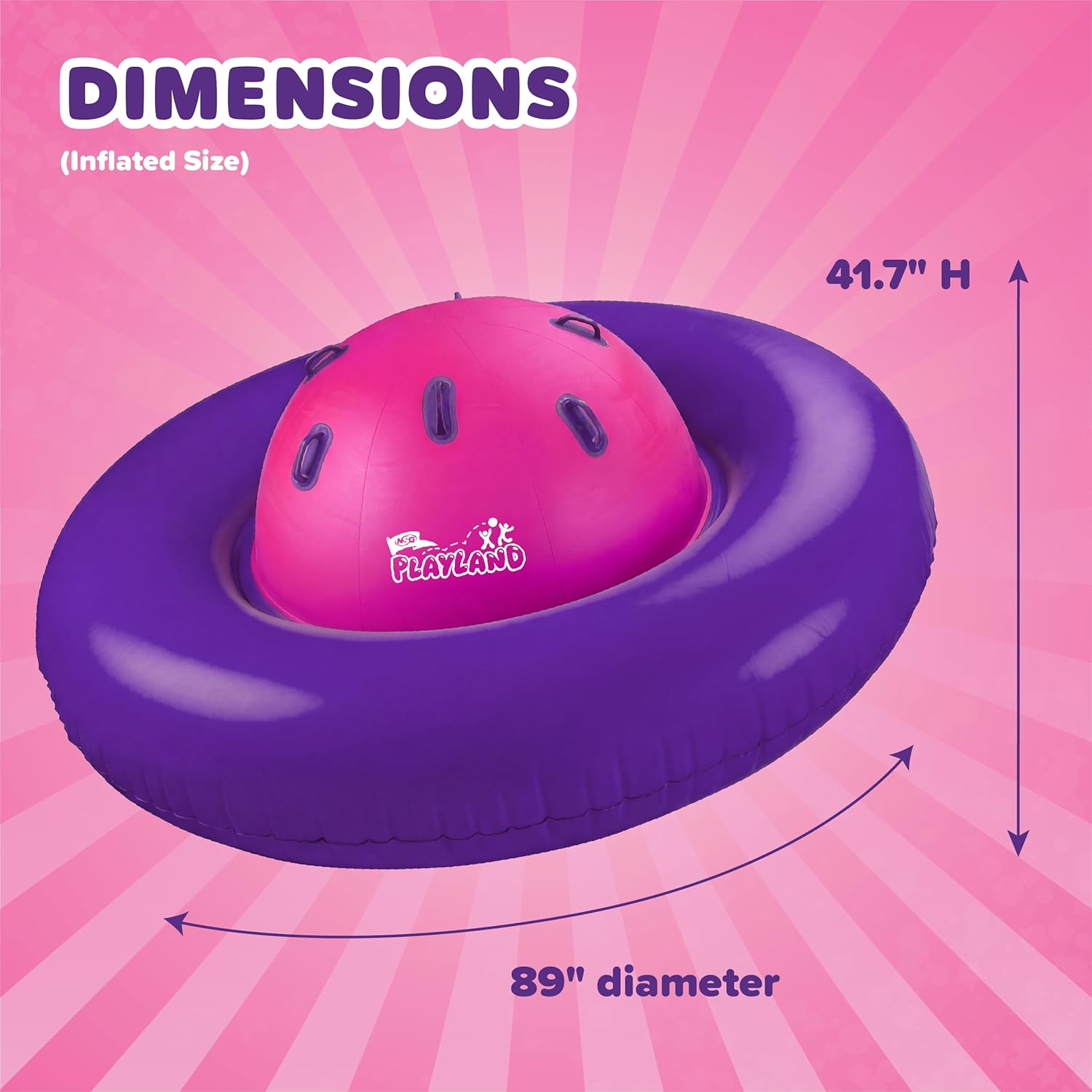 Playland Inflatable Dome Rocker for Kids Ages 5+