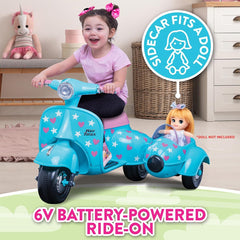 6V Starlight Scooter with Sidecar