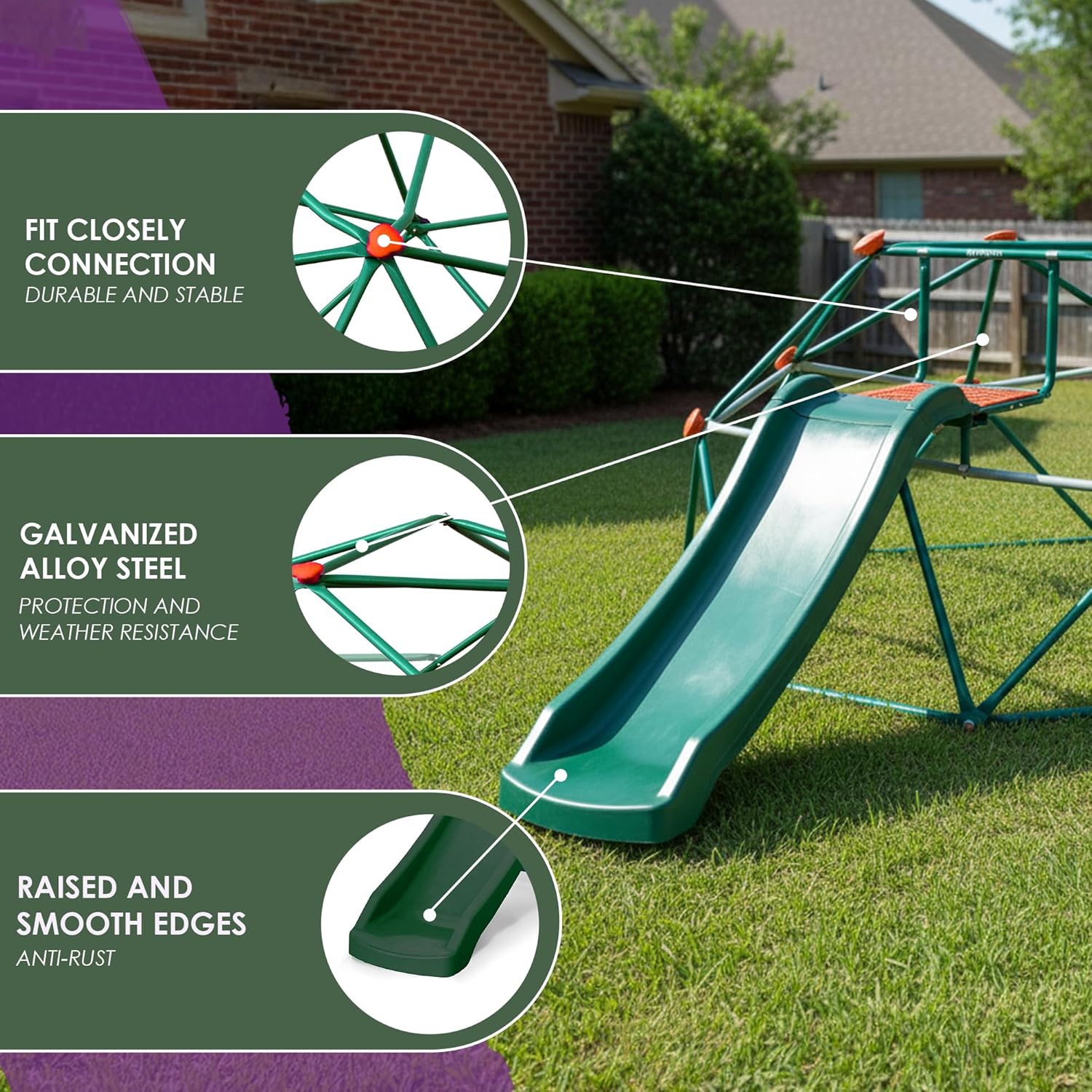 Plum Phobos Climbing Dome with Slide