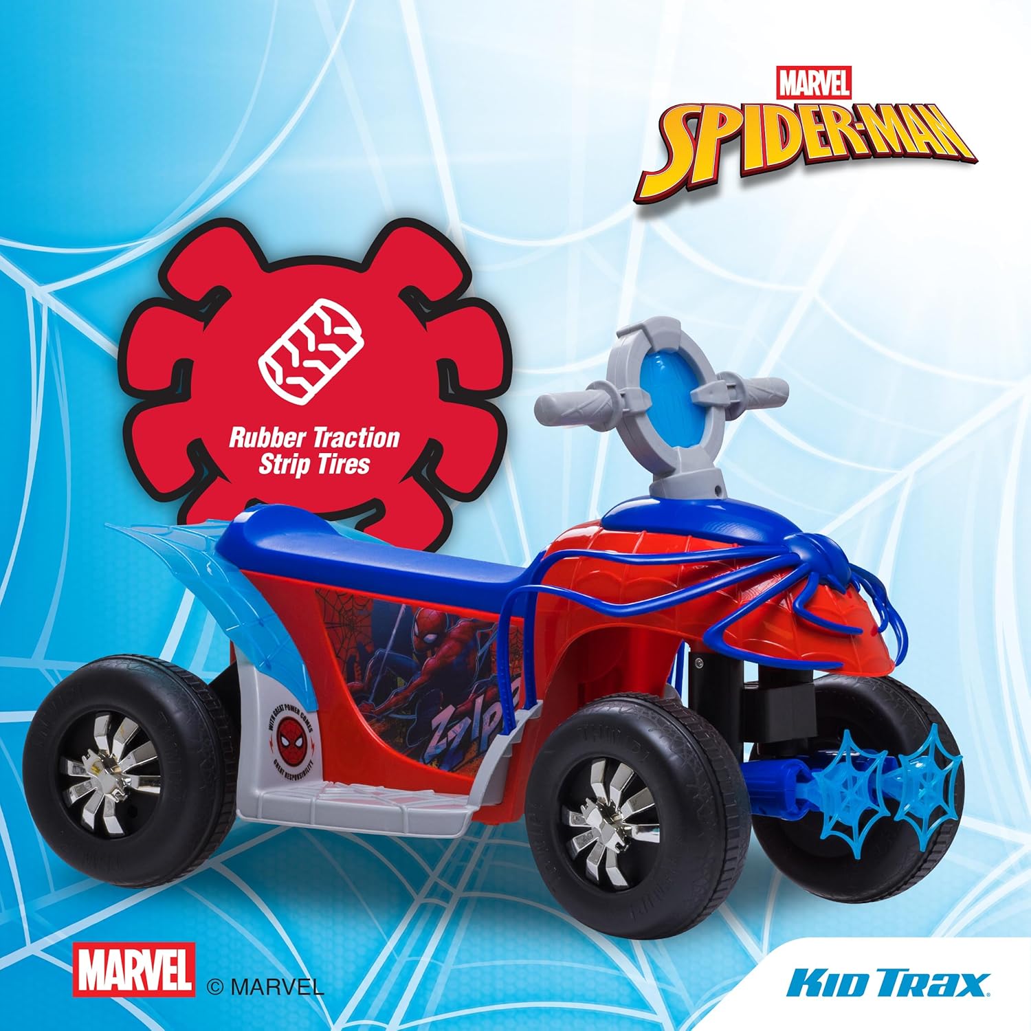 Kid Trax Toddler Marvel's Spider-Man Premium Toddler Quad Ride-On