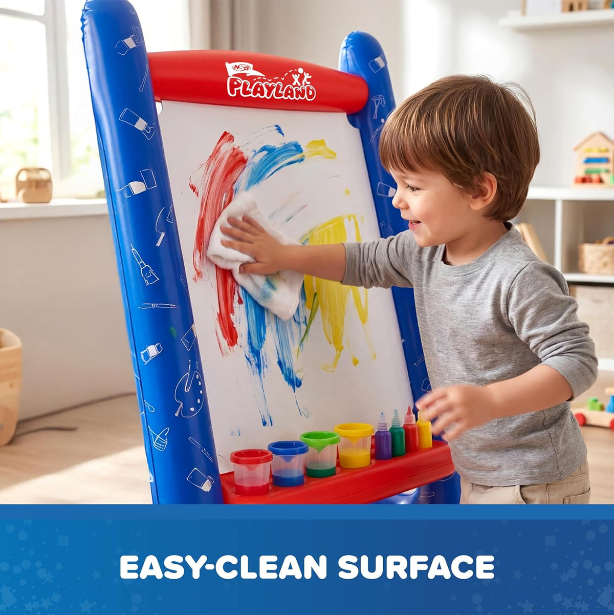 Inflatable Art Easel for Kids Ages 3+, Washable Paint Set