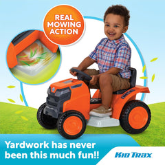 Kid Trax 6V Mow & Go Lawn Mower Orange