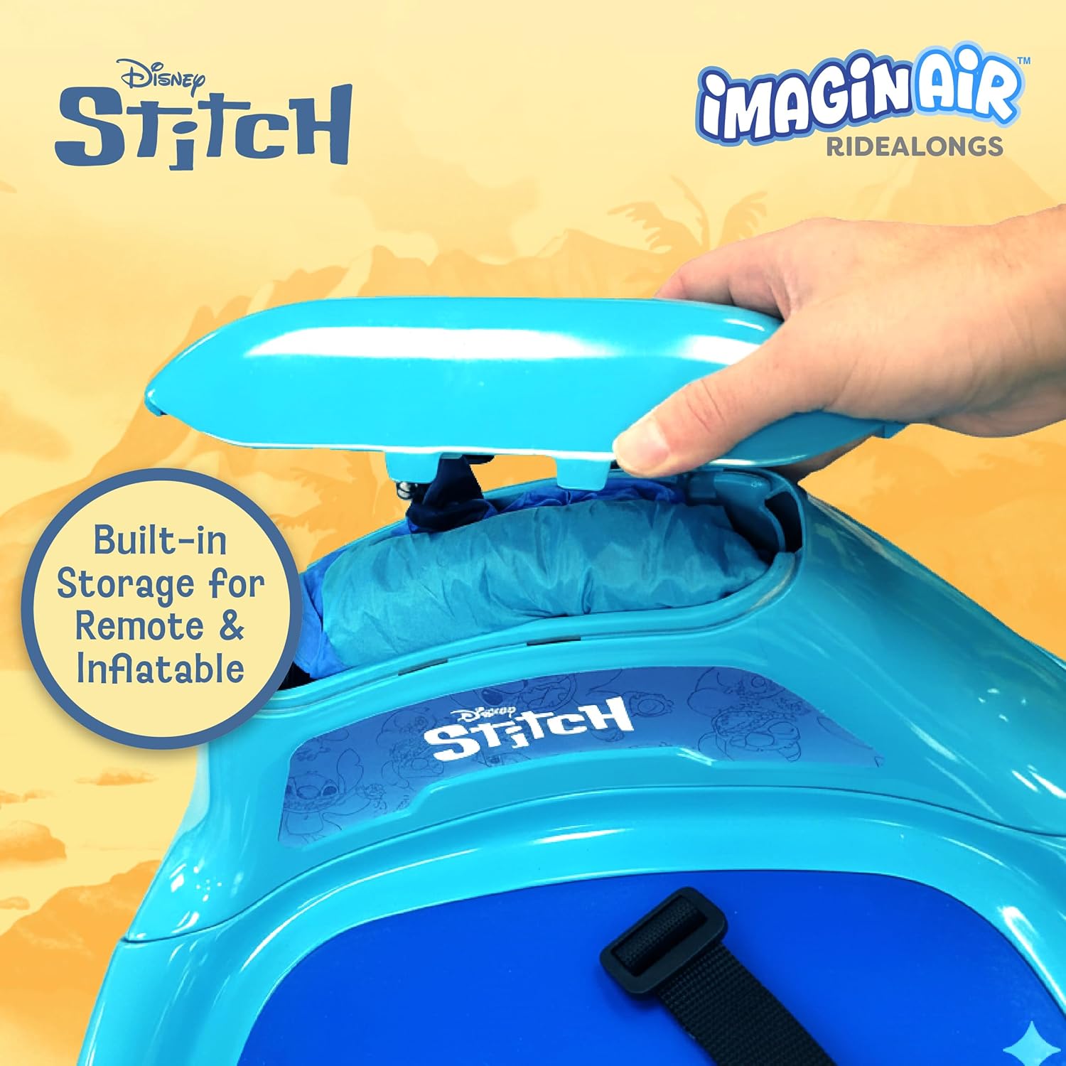 ImaginAir 6V Bumper Car with Auto-Inflated Stitch