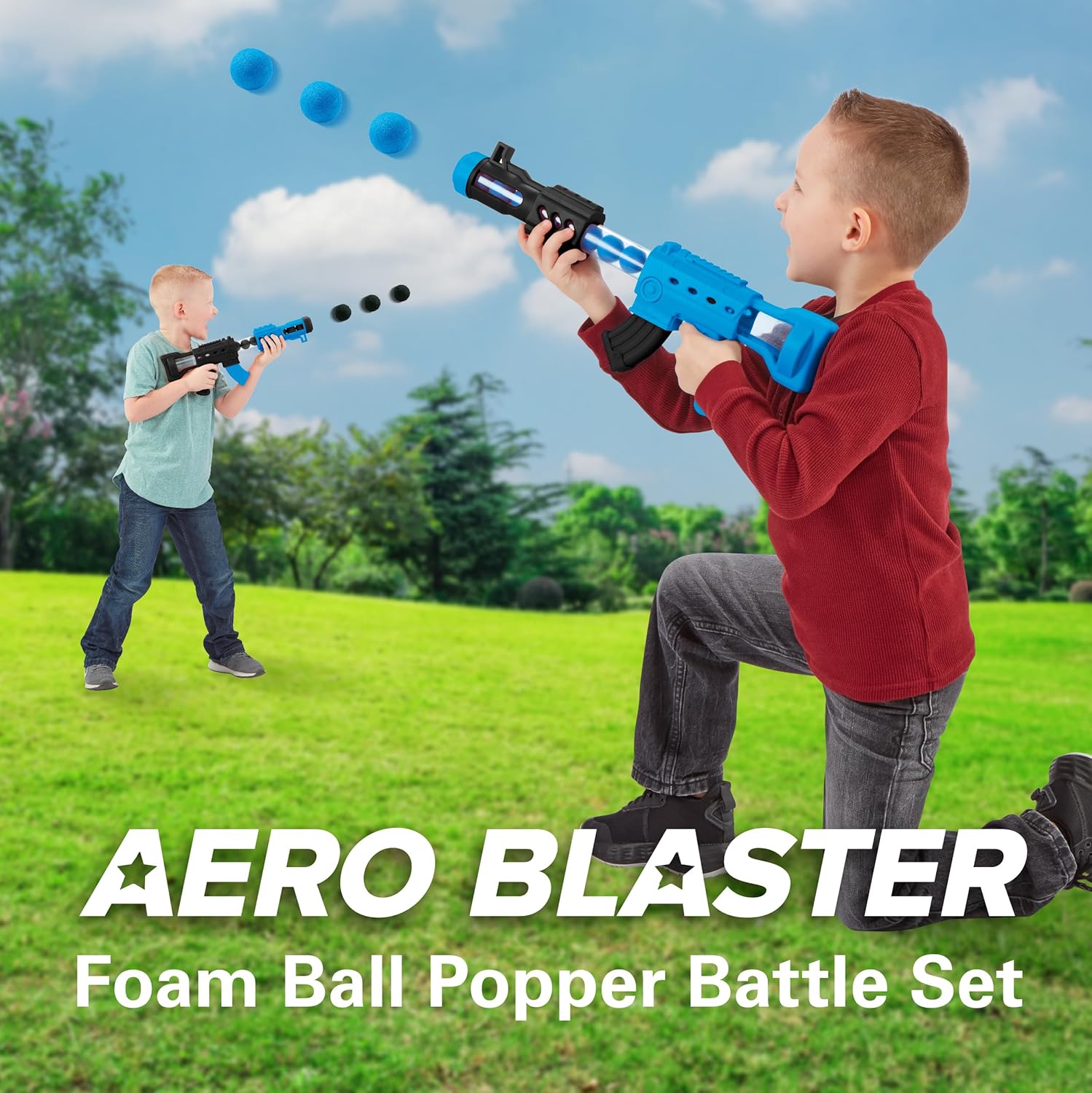 NSG Aeroblast 2 Player Set Foam Ball Popper