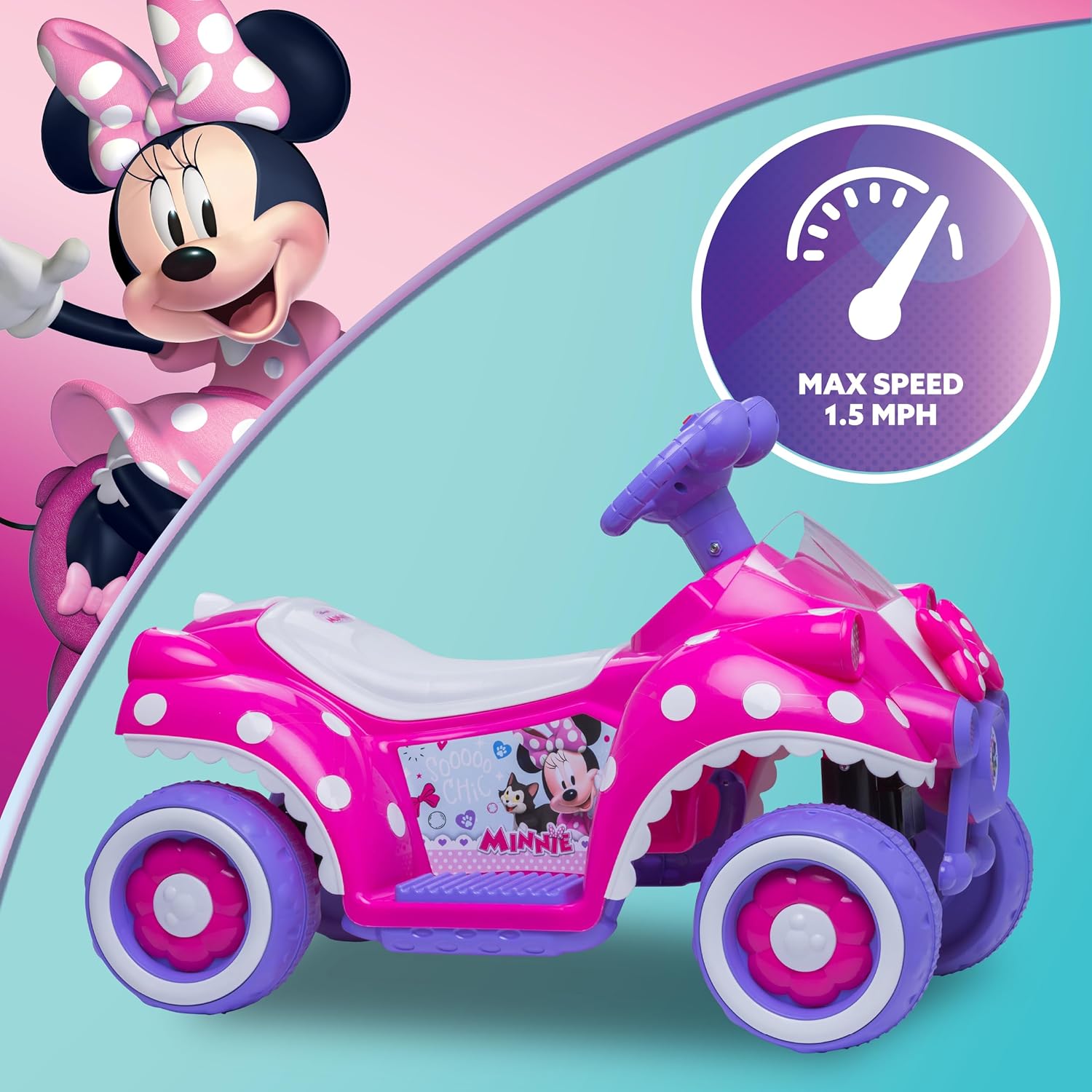 Kid Trax Toddler Disney Minnie Mouse Quad Ride-On