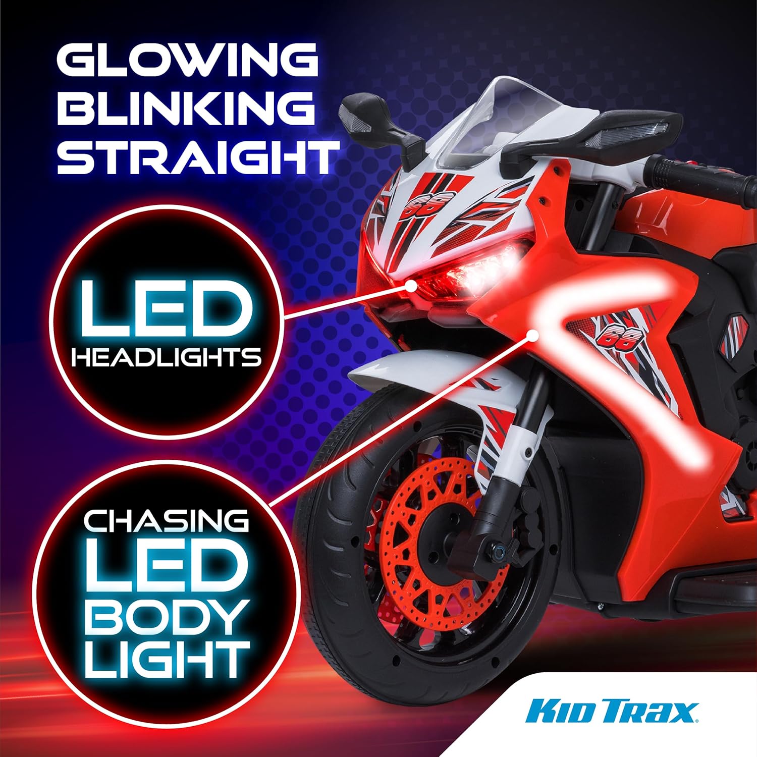6V Glow Motorcycle Ride On