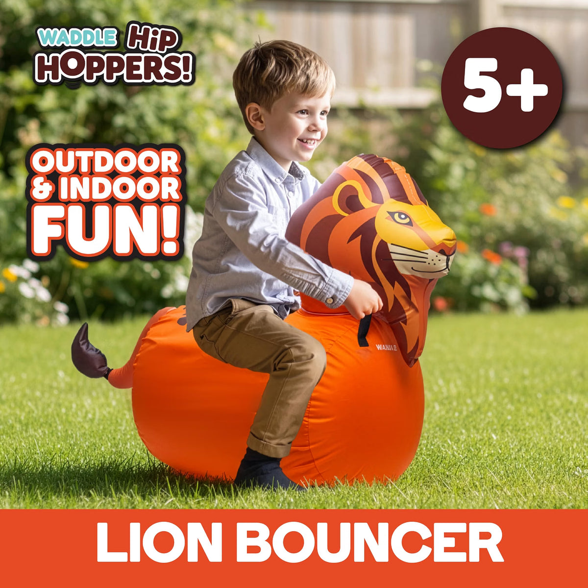 Waddle Large Hip Hopper Inflatable Bouncer, Ages 5+