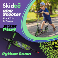 X3M Scooter for Kids Ages 6-12 - Scooters for Teens 12 Years and Up - Adult Scooter with Anti-Shock Suspension - Scooter for Kids 8 Years and Up with 4 Adjustment Levels Handlebar Up to 41 Inches High