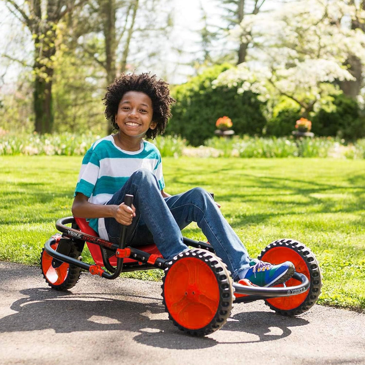 Explorer Pedal Car, 3-Wheel Go-Kart, Ages 4+, 155lb Capacity
