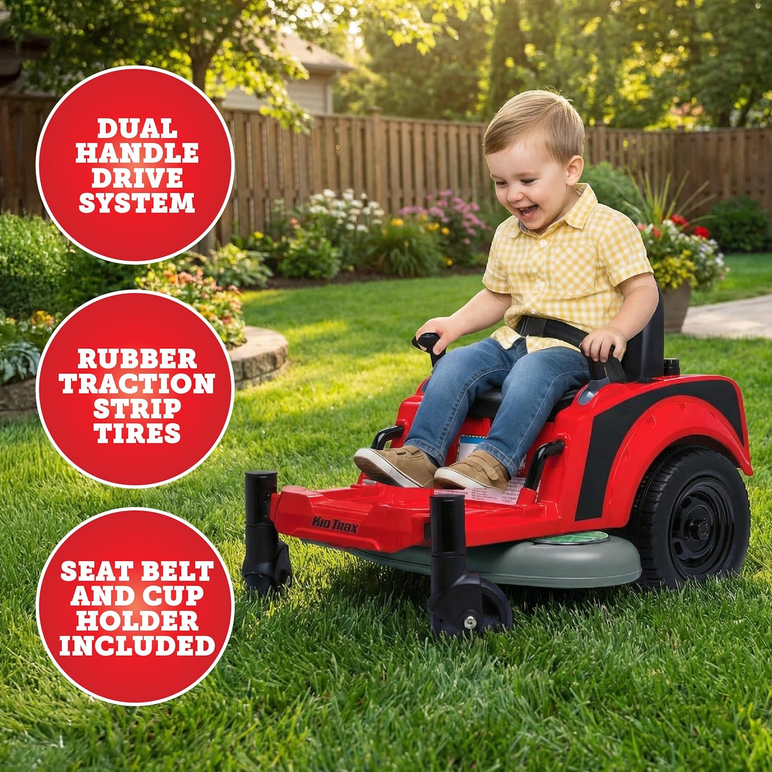 12V Kid Trax Zero Turn Mower Jr. Ride-On