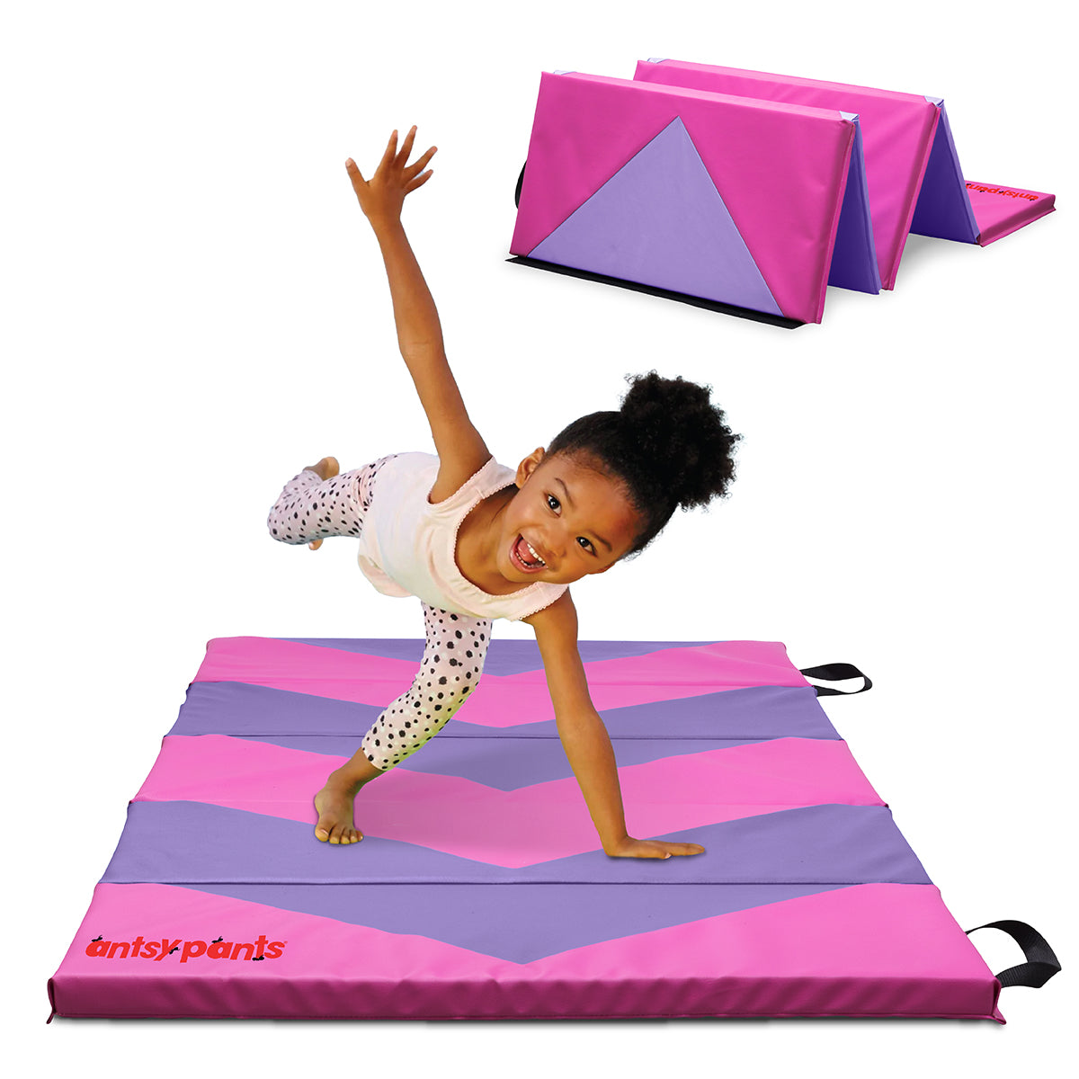 Antsy Pants Tumbling Mat for Kids - 5-Fold Gymnastics Mat, Easy to Clean, Sturdy, Foldable Tumbling Mats