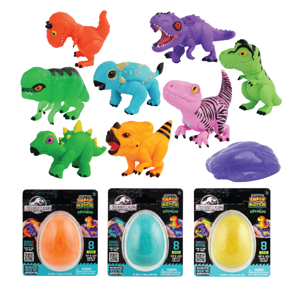 Jurassic World Science Gone Wrong Smash N Hatch 2-Pack Surprise Eggs Ages3+