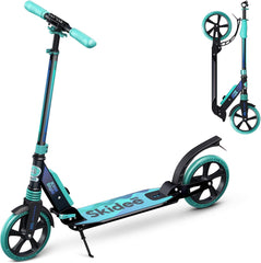 X3M Scooter for Kids Ages 6-12 - Scooters for Teens 12 Years and Up - Adult Scooter with Anti-Shock Suspension - Scooter for Kids 8 Years and Up with 4 Adjustment Levels Handlebar Up to 41 Inches High