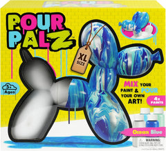 Pour Palz DIY Paint Pouring Kit - 1 XL Bear Figurine - Create Unique Marbled Art