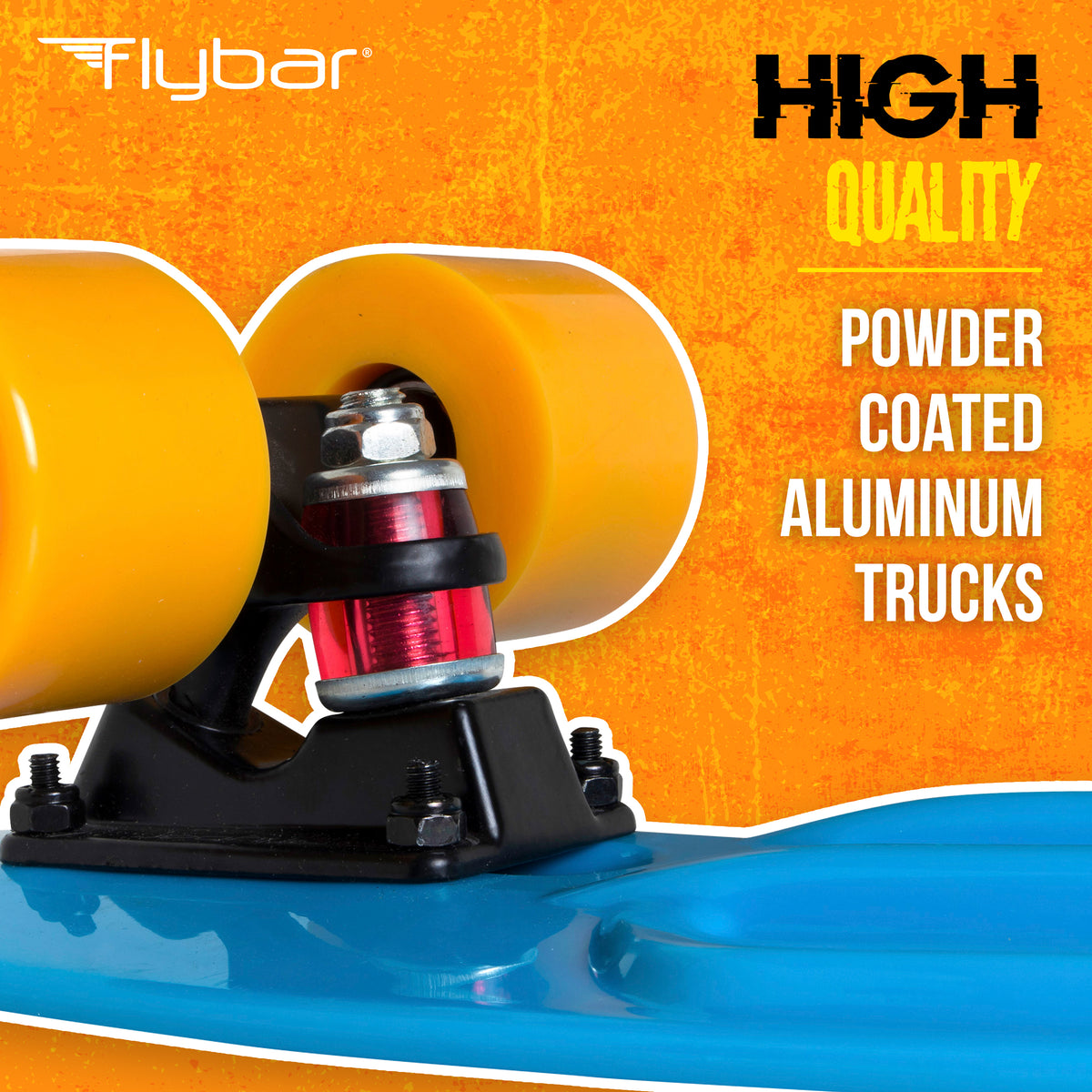 Flybar 22 Inch Kids Skateboard – Mini Cruiser Skateboards for Kids Ages 6-12, Outdoor Toys, Lightweight, Durable, Non-Slip Deck, ABEC-7 Bearings, Holds up to 175 lbs
