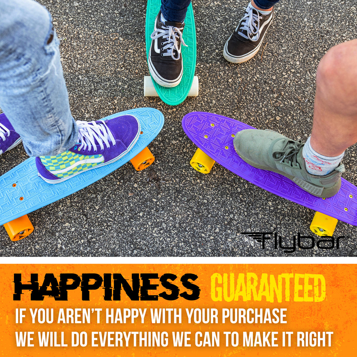 Flybar 22 Inch Kids Skateboard – Mini Cruiser Skateboards for Kids Ages 6-12, Outdoor Toys, Lightweight, Durable, Non-Slip Deck, ABEC-7 Bearings, Holds up to 175 lbs