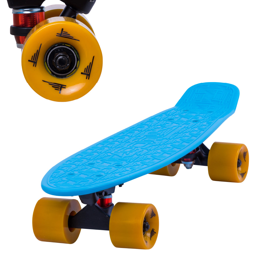 Flybar 22 Inch Kids Skateboard – Mini Cruiser Skateboards for Kids Ages 6-12, Outdoor Toys, Lightweight, Durable, Non-Slip Deck, ABEC-7 Bearings, Holds up to 175 lbs