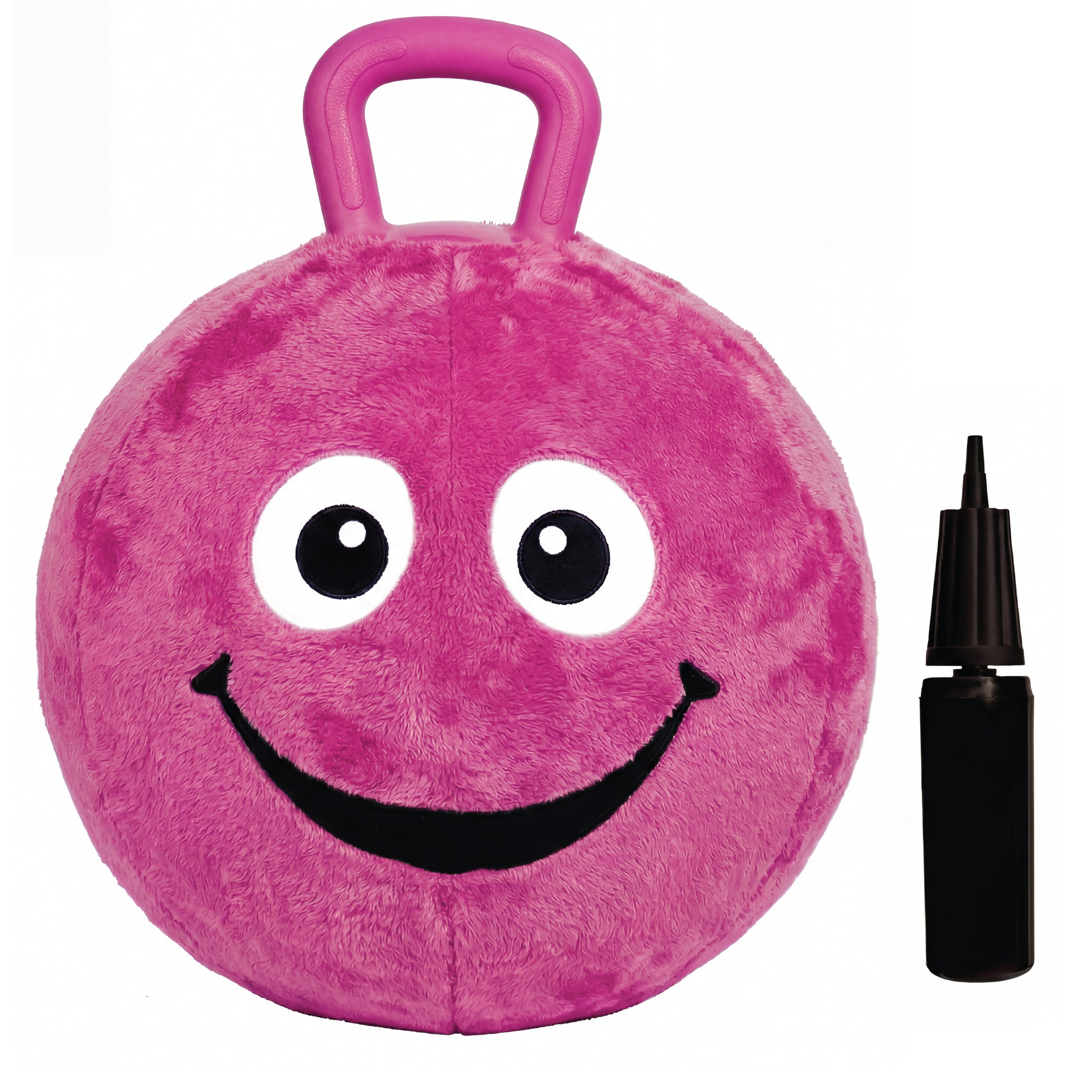 Flybar Hopper Ball for Kids, Plush Inflatable Hippity Hop Bounce Ball w/ Handle, Ages 6+
