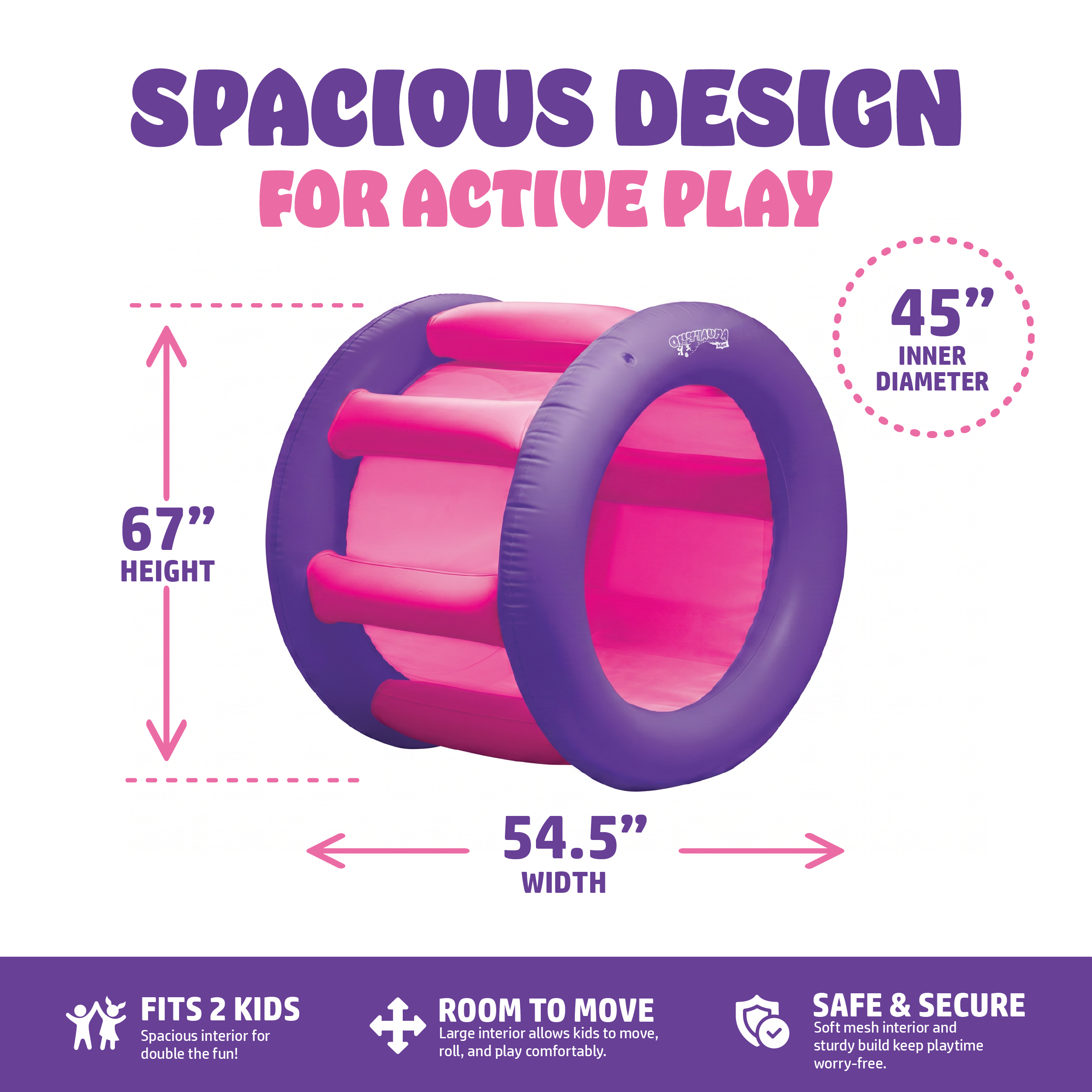 Playland Inflatble Land Roller Wheel