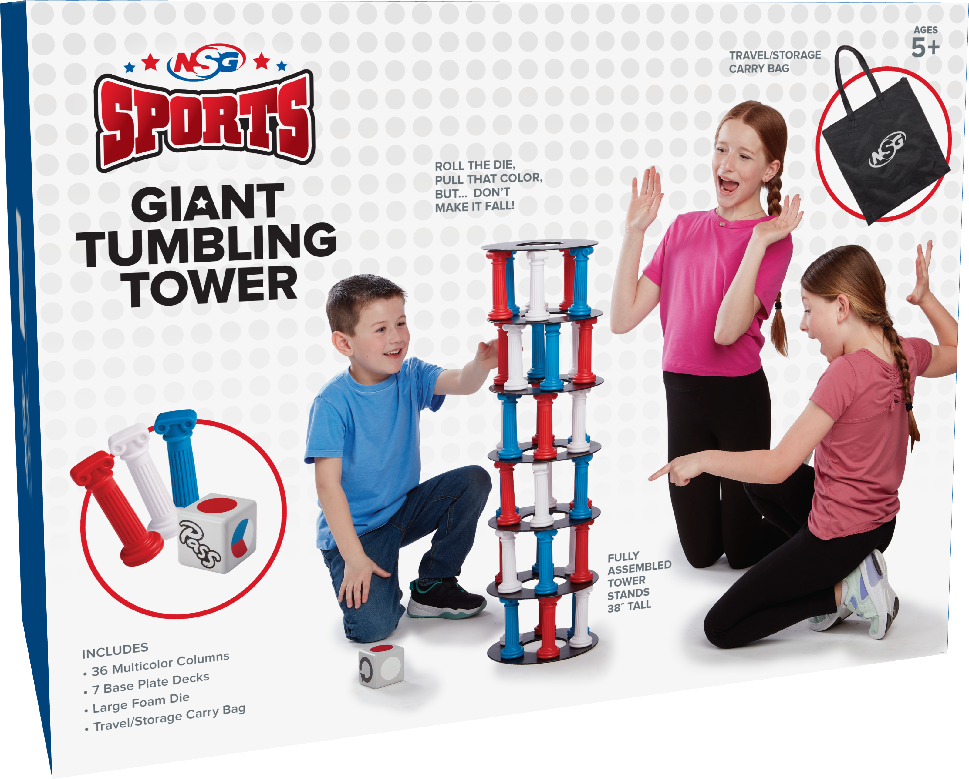 NSG Giant Tumbling Tower Game - NSG Products