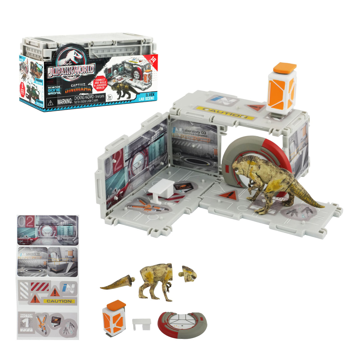Jurassic World Dinorama Dinosaur Toys Playset for Kids Ages3+