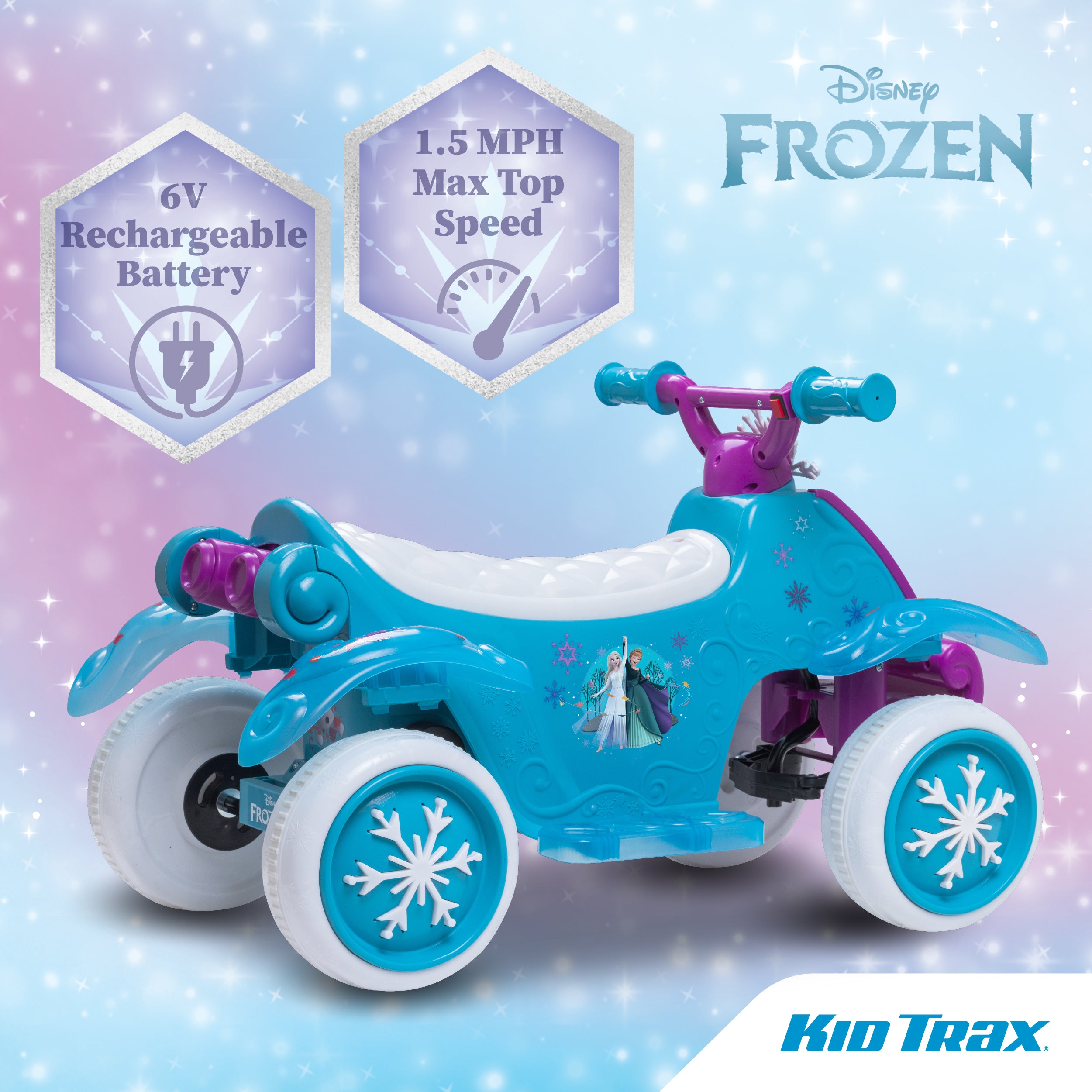 Kid Trax Toddler Disney Frozen 2 Electric Quad Ride On Toy