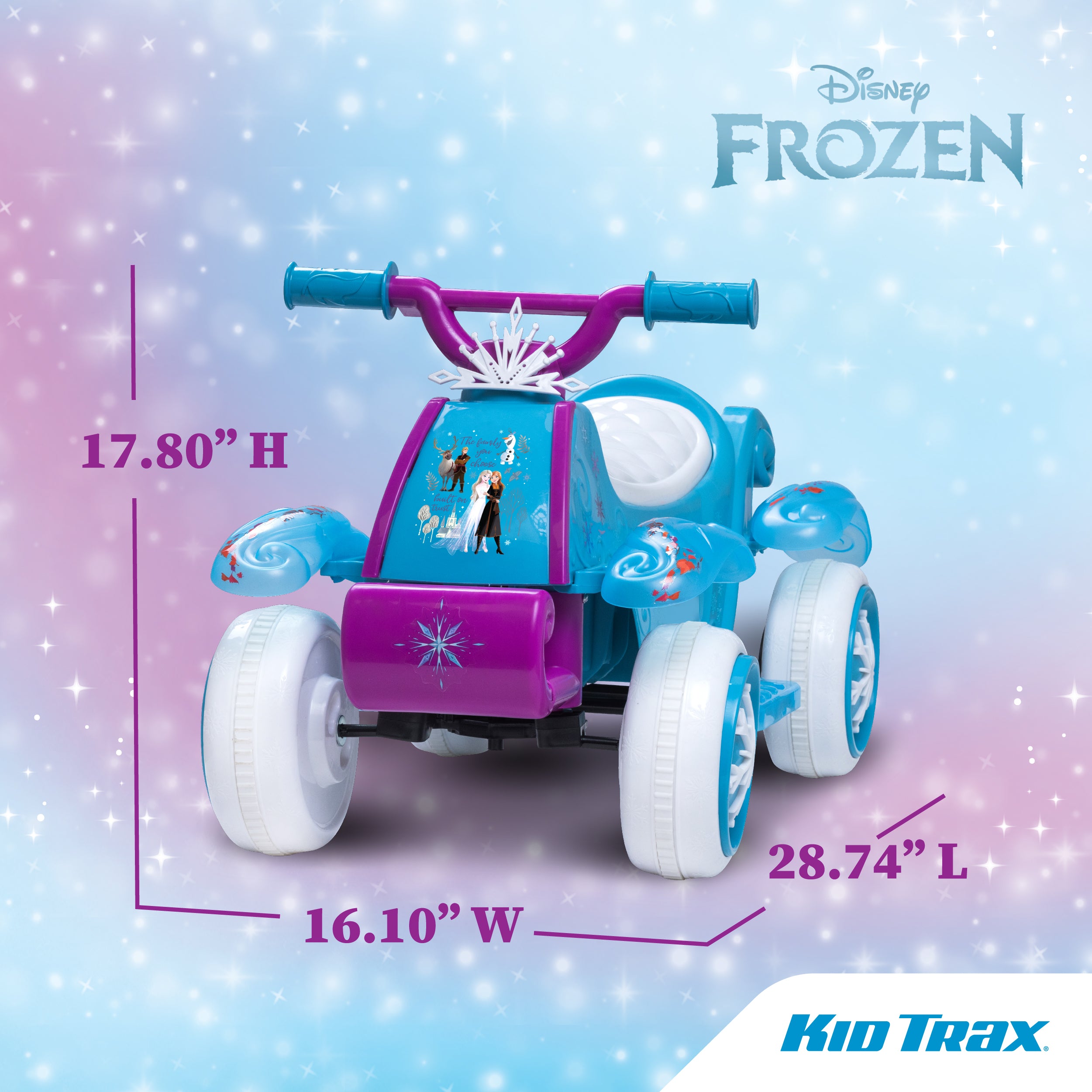 Kid Trax Toddler Disney Frozen 2 Electric Quad Ride On Toy