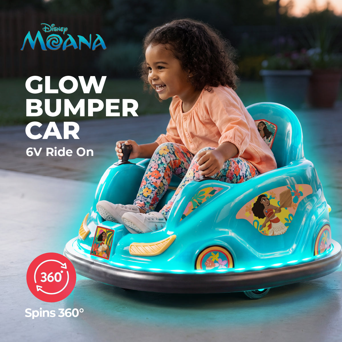 Kid Trax Disney 6V V2 Glow Bumper Car